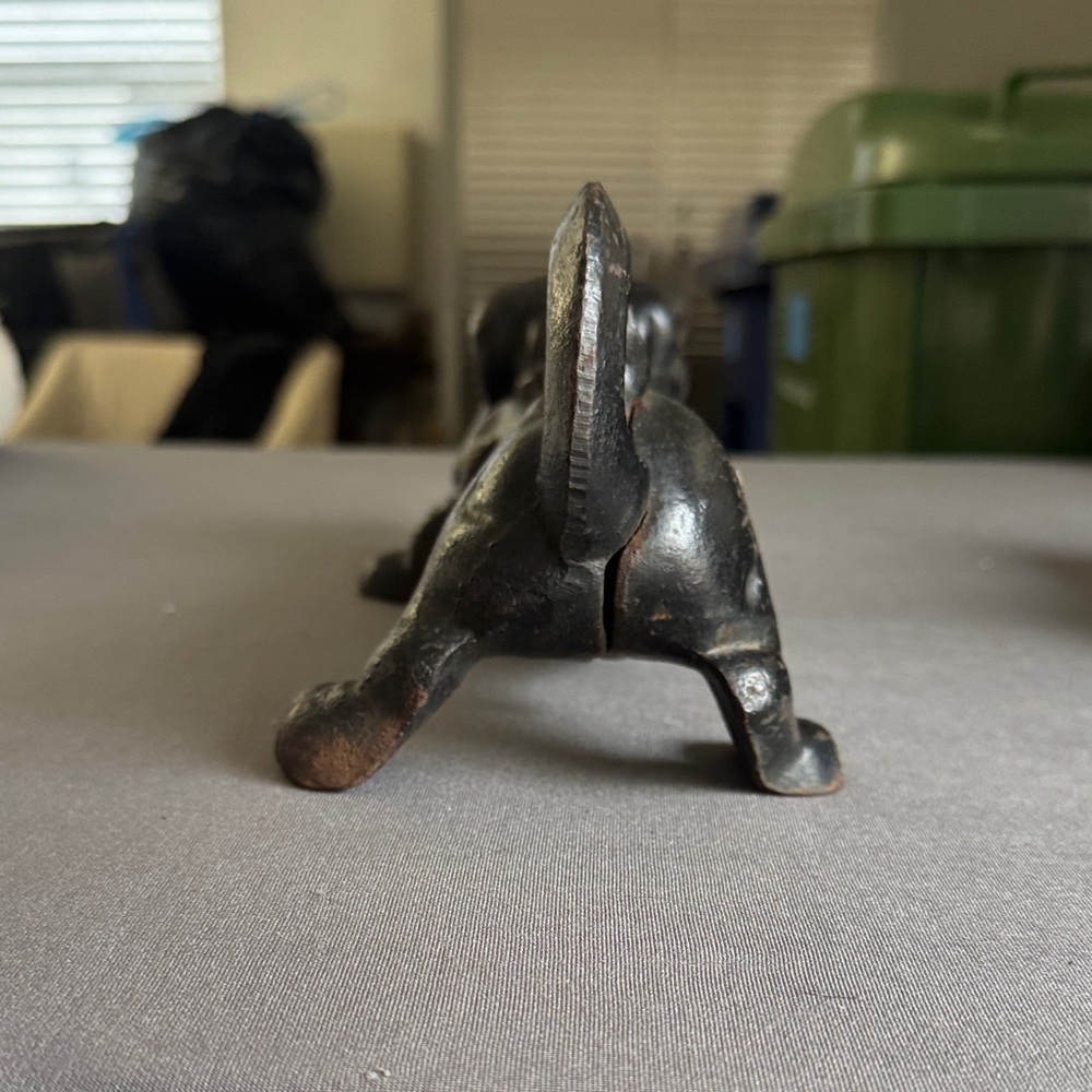Cast Iron Dachshund Boot Scraper Doorstop - Picture 3 of 5